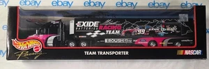 Hot Wheels Racing Team Transporter EXIDE RACING #99 NASCAR - Picture 1 of 3