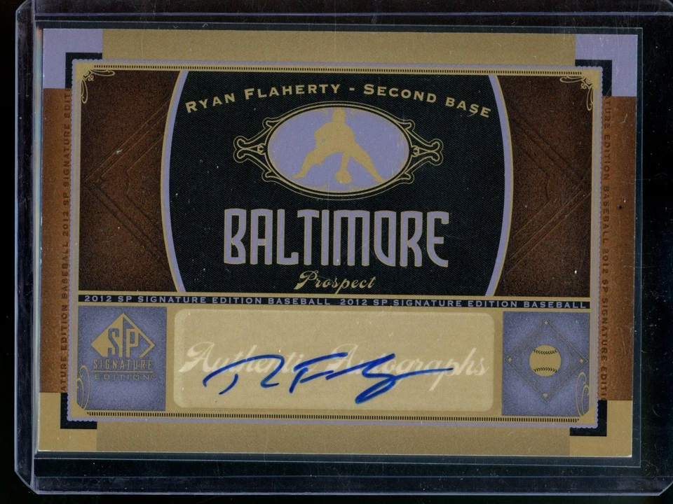 2012 SP Signature Edition Ryan Flaherty Auto Baltimore Orioles - Image 1 of 1