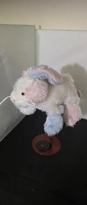WEBKINZ Ganz Cotton Candy Bunny Pastel Blue Pink White 6 - Picture 1 of 4