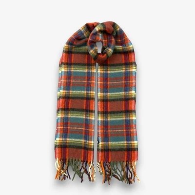 Polo Ralph Lauren Bufanda de Lana Vintage Flecos Invierno Prendas para el Cuello Bufandas 11x49 Foto 1 de 4