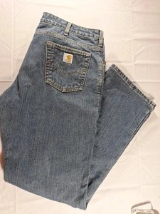 Vintage Carhartt WB022ADT Flanell gefüttert Damen 12x32 Baumwolle Denim Relaxed Jeans Hose - Bild 1 von 13