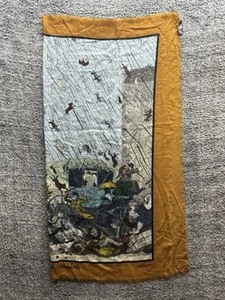 Bufanda vintage BURBERRY Prorsum 100 % cachemir lloviendo gatos, perros y horquillas - Imagen 1 de 13