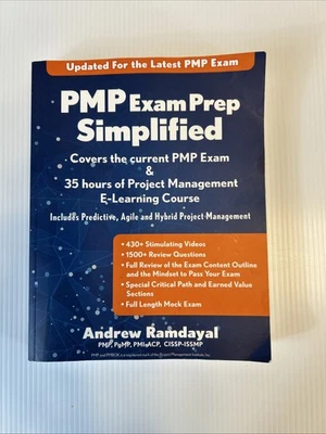 BOOK PMP Exam Prep Simplified Project Management E-Learning Course Ramdayal Foto 1 de 4