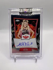 2025 Topps Chrome Alexa Bliss #RBA-ALE Nero Rosso Marca Auto /10 - Foto 1 di 2