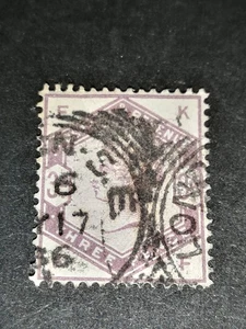 alte Briefmarken,Großbritannien, 3P, 1884, Queen Victoria, gestempelt - Bild 1 von 2