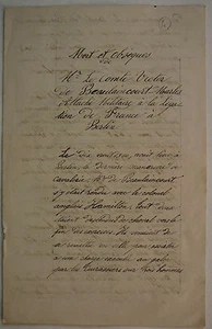 Comte de Beaulaincourt de Marles, Mort & Obsèques. Berlin 1860 - Bild 1 von 1