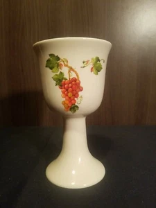 Vintage Teleflora 1984 Ceramic Wine Glass Goblet - Picture 1 of 5