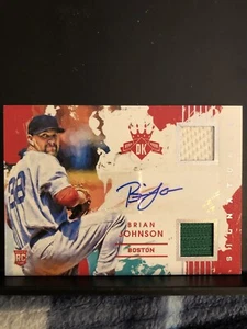 2016 Diamond Kings Rookie Material Signatures Silver #RSBJ Brian Johnson RC /299 - Bild 1 von 5