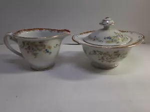 Vintage Imperial China Creamer & Sugar Bowl Set~ Made in Japan~ Floral Design - Picture 1 of 7