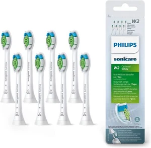 Philips Sonicare W2 Optimal White Brush Head 8 Pack / HX6068 - Picture 1 of 6