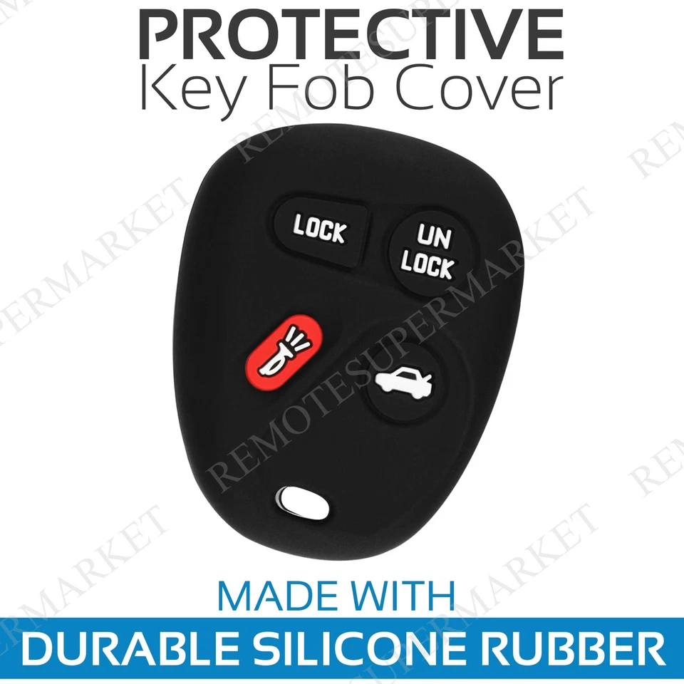 Key Fob Cover For 1996-2005 Buick LeSabre Remote Case Rubber Skin Jacket - Image 1 of 1