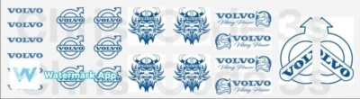 Traje de calcomanía de vinilo adhesivo Code 3 WSI, Tekno y Corgi 1/50 Volvo - logotipos de Volvo Foto 1 de 4