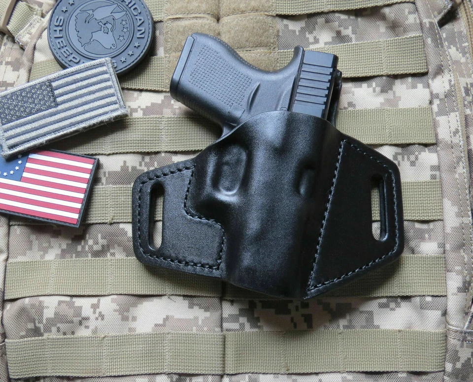 Fits Glock 43 and G43X Leather Holster, Professional, Sweat Shield, Forward Cant - Image 1 of 1