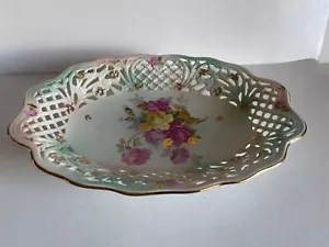 Vintage Schumann Arzberg Bavaria #27 Oval Reticulated Plate - Picture 1 of 6