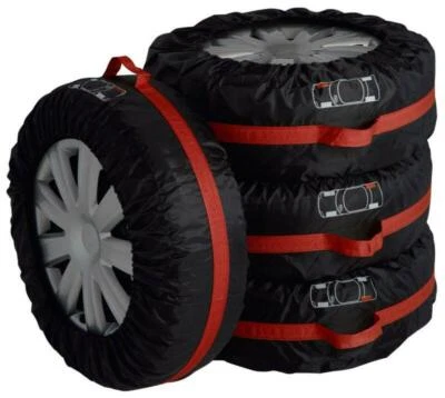 Bolsa de almacenamiento con cubierta de protección de neumáticos de repuesto de temporada para neumático de 13"-19" Foto 1 de 4