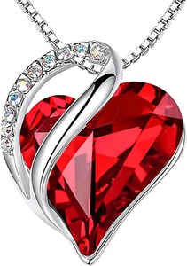 Valentine'S Day Gifts Necklaces for Women, Infinity Love Heart Pendant with Birt - Picture 1 of 12