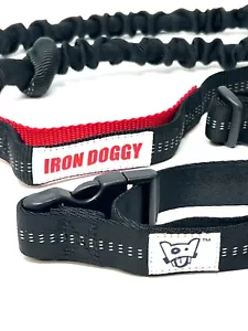 Premium Iron Doggy Runners Wahl Freisprechbar Hund Stretching Holmleine mit Gürtel - Bild 1 von 5