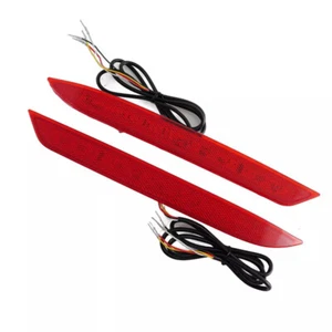 For 2016 2017 Honda Accord Red Rear Bumper Reflector Light Tail Light Brake Lamp - Picture 1 of 15