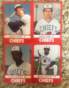 1980 SYRACUSE CHIEFS 23 CARDS SET DANNY AINGE ROOKIE IORG MOSEBY  UPSHAW