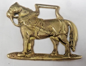 Vintage Brass Horse Harness Bridle Saddle Medallion Horse - Picture 1 of 2