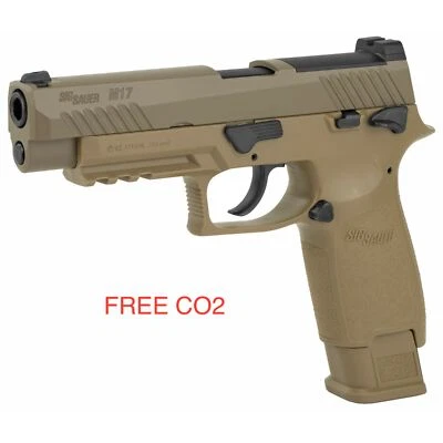Sig Sauer M17 P320 CO2 .177 cal BB Pellet FREE C02 Pistol FDE same day shipping - Image 1 of 4