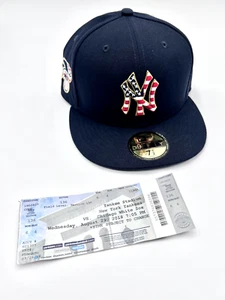 New Era New York Yankee Cap US Flagge Gr. 7 1/2 American League - einmal getragen - Bild 1 von 5