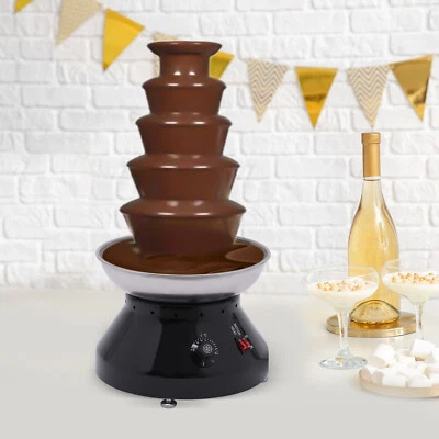 Used/Second-hand！Five-Layer Chocolate Fountain Machine - Black（US Standard） - Image 1 of 4