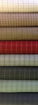 PORTER AND STONE Tessuto tappezzeria/tenda effetto lana porter+pietra tartan quadri quadri BAMBURGH