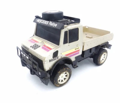Mercedes Ralley Unimog 380 Ferngesteuert Alt Auto RC Vintage Nikko Tronico 1982 - Bild 1 von 4