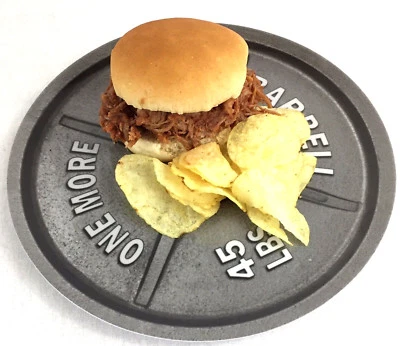 Weight Plate Dinnerware NEW One More Fitness 💯 Bodybuilding/Crossfit Barbell 1M - Image 1 of 4