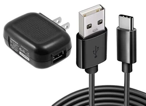 Home Wall Charger 6ft Long USB-C Cable Power Adapter USB-C Wire for Smartphones - Picture 1 of 4