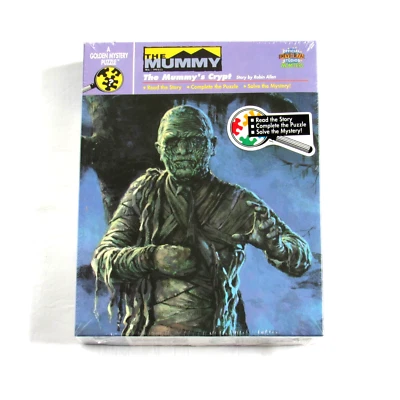 Rompecabezas misterioso The Mummy's Crypt dorado 1990 nuevo universal Foto 1 de 4