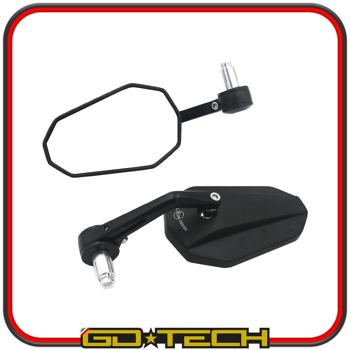 Specchietti Retrovisori Moto E4 - Rotazione 360&deg; Per Guida Sicura