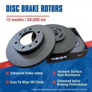 Pair Front Vented Disc Brake Rotors for Ford Mondeo MD 2.0L 2007-On - Picture 1 of 2