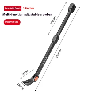 Crowbar Steel Crowbar Adjustable Crowbar Picking Tool Demolition Tire Pry Bar - Picture 1 of 18