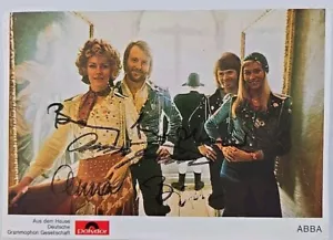 ABBA Original Autogramm Signiert Autograph Signed Autogrammkarte 10x14cm Polydor - Bild 1 von 1