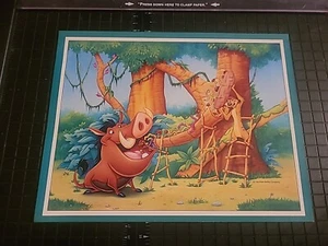 Timon And Pumba Lion King Print Ad 1990s 8x11 Great To Frame - Picture 1 of 1