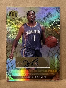 2010-11 Gold Standard Signatures #150 Derrick Brown Auto /299 Knicks Bobcats NBA