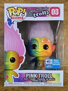 Funko POP ABOVEDADO! Good Luck Trolls #03 Pink Troll, 2019 en protector, nuevo - Imagen 1 de 8