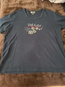 Christine Alexander Bling high maintenance Black shirt Sz m nwot - Picture 1 of 2