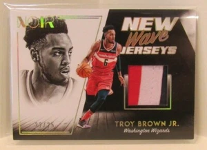 2018 Panini NOIR Troy Brown Jr. RC Rookie New Wave Jerseys #22/25 PATCH 3-Color - Picture 1 of 2