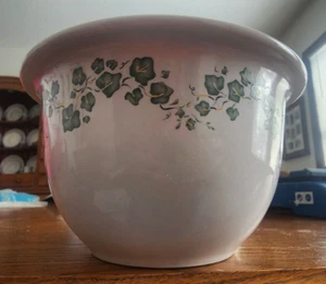 Callaway Ivy Nesting Mixing Crock Bowl 1 qt. Corelle Stoneware White Green ! - Bild 1 von 14