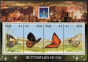 Fiji 702 ad sheet, MNH. Michel Bl.11. Hong Kong-1994. Butterflies. - Picture 1 of 1