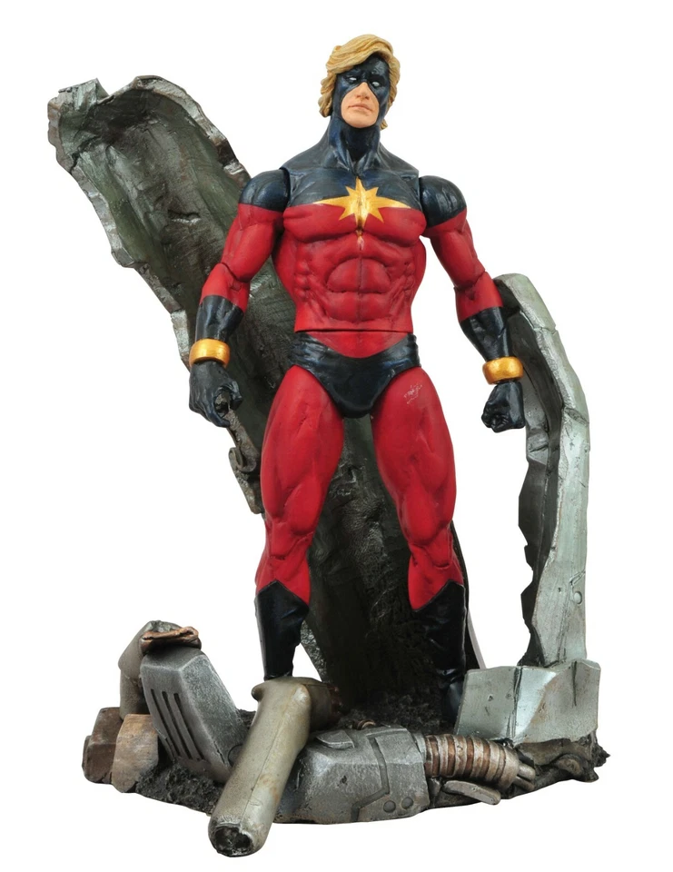 CAPTAIN MARVEL (MAR-VELL) FIGURINE MARVEL SELECT DIAMOND SELECT 18 CM - Photo 1/1