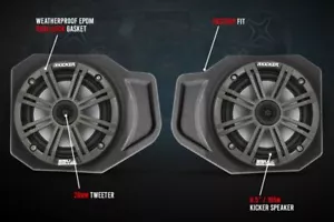 SSV Works 6.5" Front Unloaded Speaker Pods For Polaris Ranger XP 1000 2018-22 - Picture 1 of 3