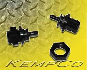 Ajuste adaptador recto de 1/8"" con tuerca hexagonal de nailon púa de 1/8"" (2) con tuerca hexagonal - Imagen 1 de 1