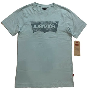 Levi's Big Boys T-Shirt Graphic Cotton Tee Size: L (12-13 YRS) Light Blue Top - Picture 1 of 3