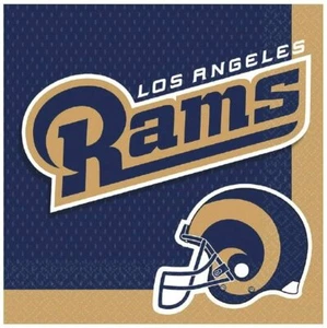 NUEVO Paquete Sellado de 36 servilletas de Almuerzo de los Rams de Los Ángeles de la NFL - ¡Envío GRATUITO! - Imagen 1 de 1