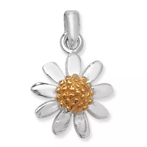 (Pa2) NEW Silver Small Daisy Necklace (SP645B) - Picture 1 of 2