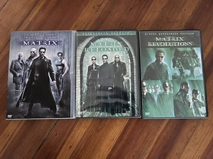 Matrix Trilogy DVD Set - Widescreen Editions - Very Good - Imagen 1 de 2